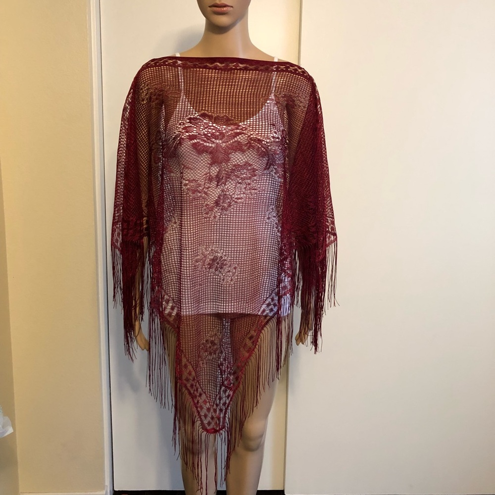 Lace poncho